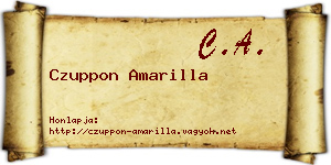 Czuppon Amarilla névjegykártya